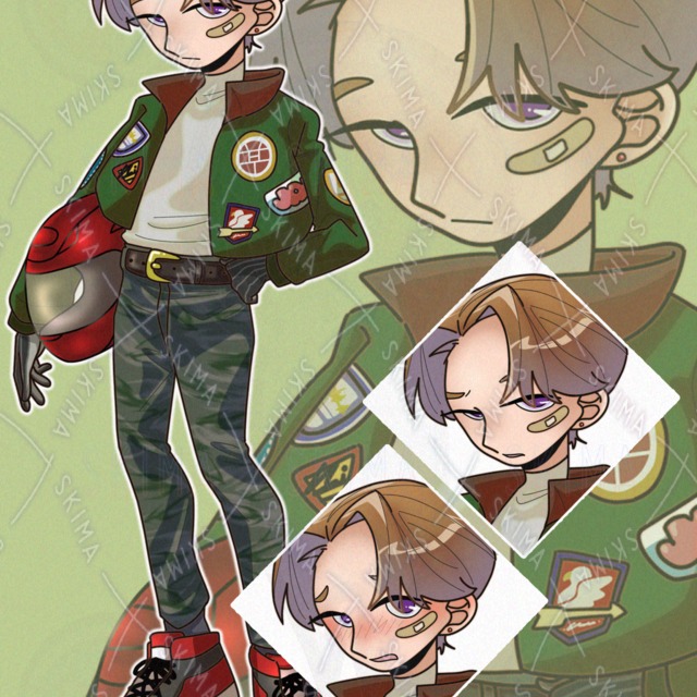 バイク乗りの青年