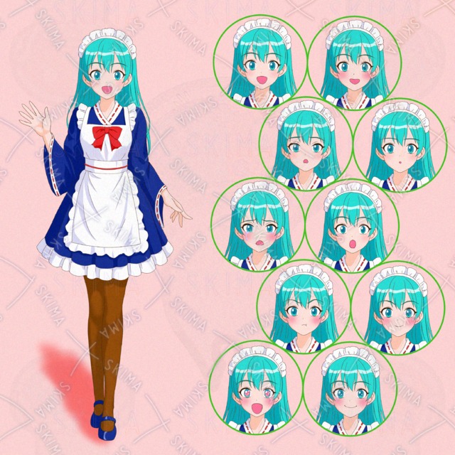 Adopt005 和装風メイドさん