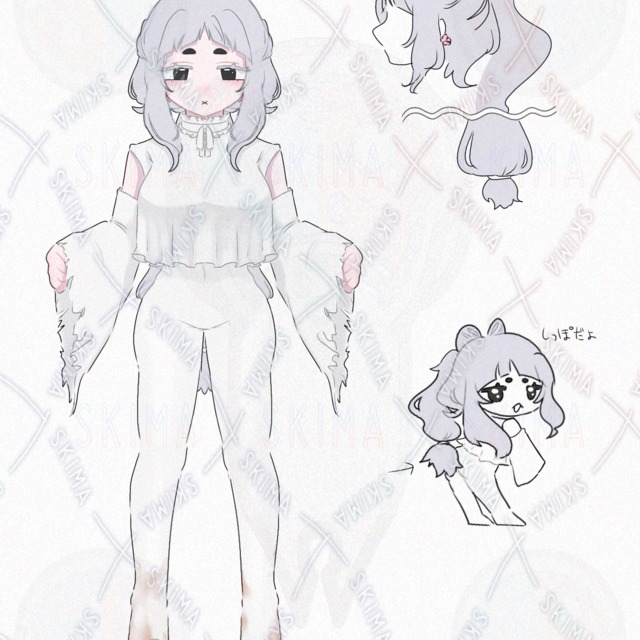 キャラデザ-白兎