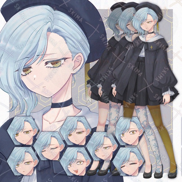 【限定価格！】【表情8種++】アンニュイベレー帽ガールちゃん