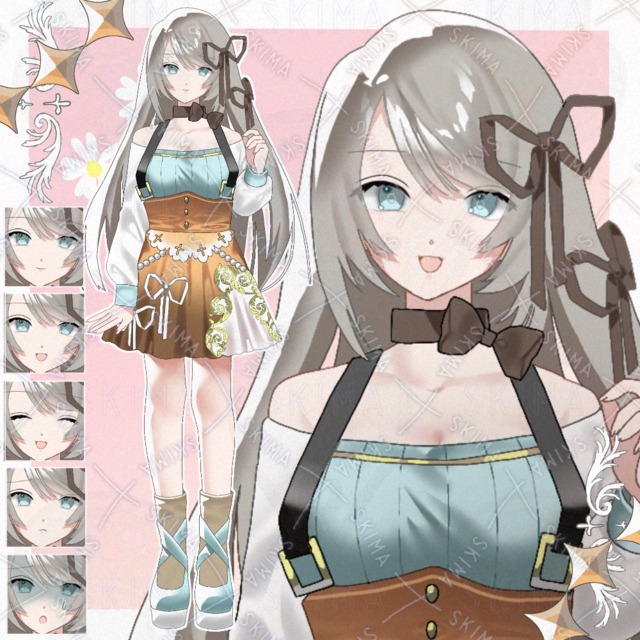 [SALE]リボンの女の子7(表情5種)