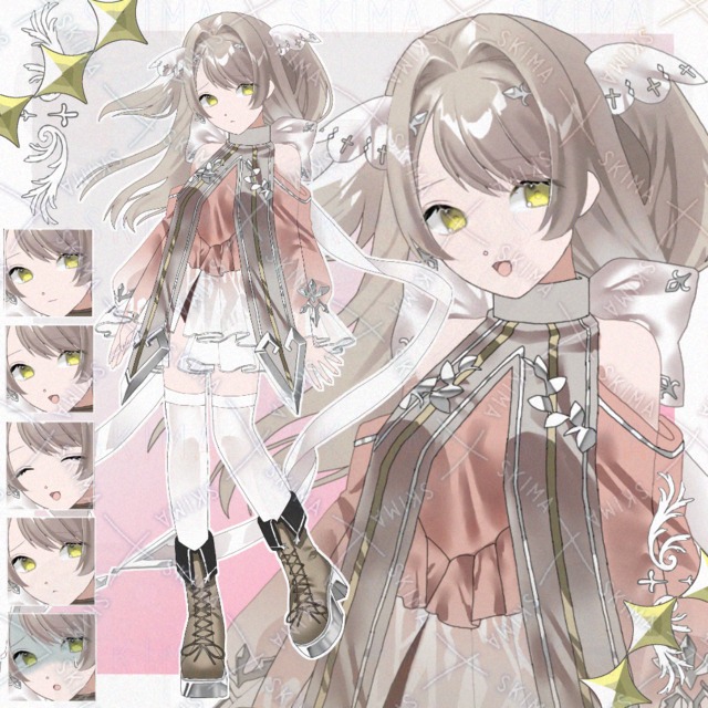 [SALE]ツインテールの少女2(表情5種)