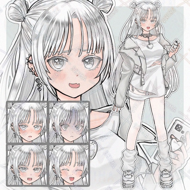 パンクっぽいこ（白）