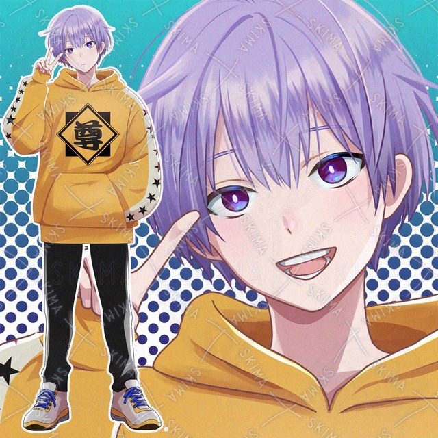 adopt12 黄色パーカーの少年【表情5種】