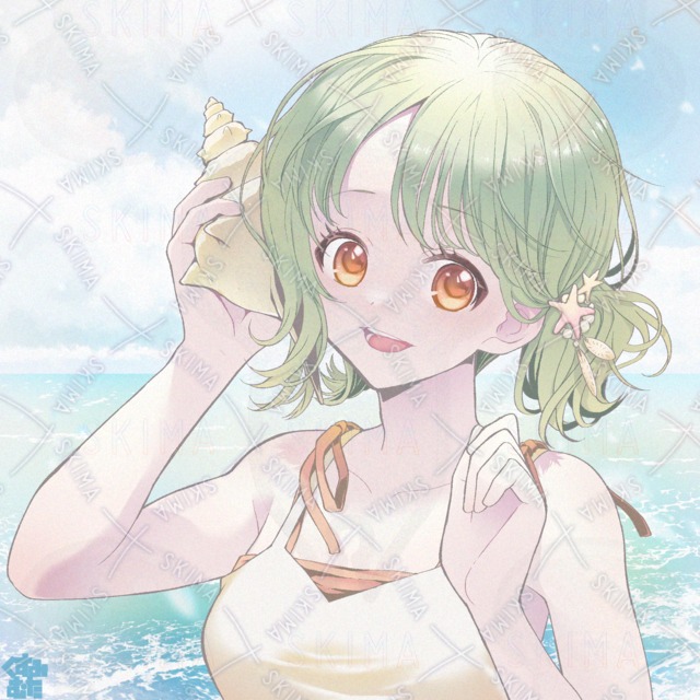 【使い方自由】貝殻から聞こえる