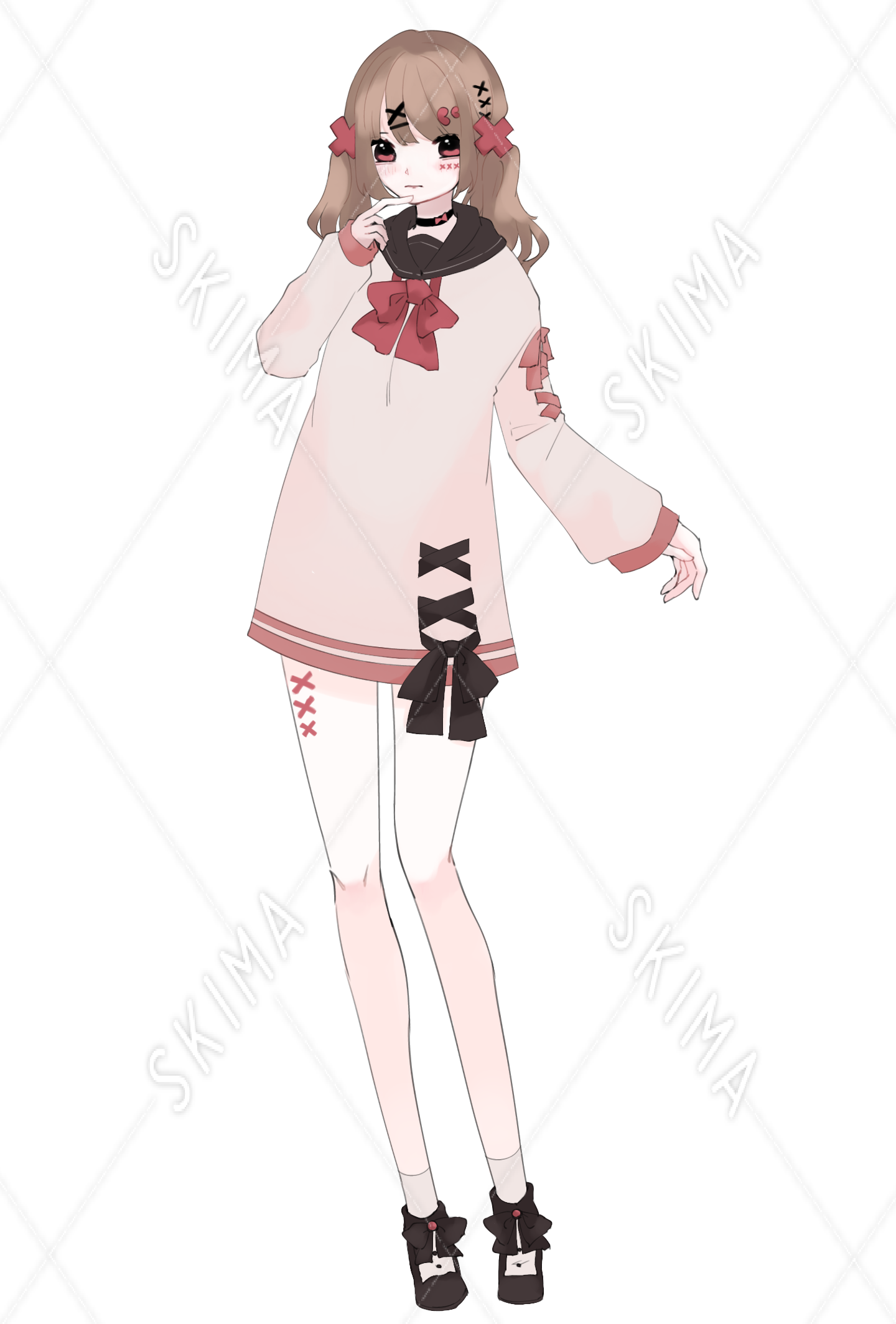 特別セール 量産型地雷系女子 表情全4種 スキマ スキルのオーダーメイドマーケット Skima