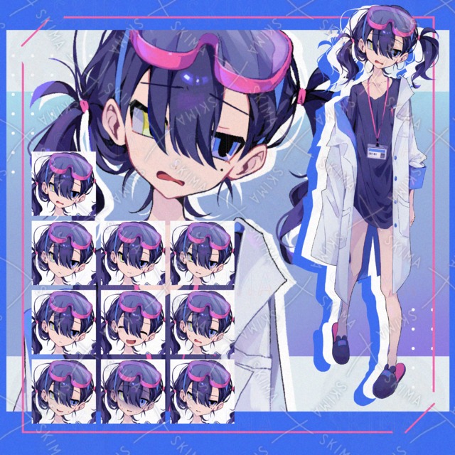 【値下げ中！】白衣の子【表情10種】