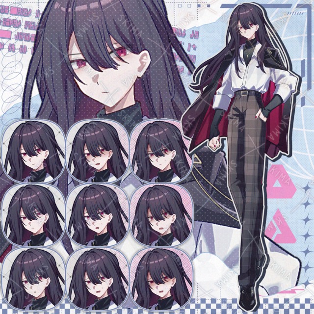 【Adopt】黒髪の男性 表情10種