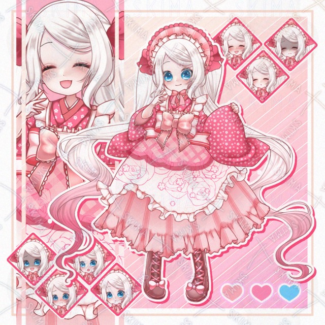 【組合せで表情多数！】ツインテール少女🎀