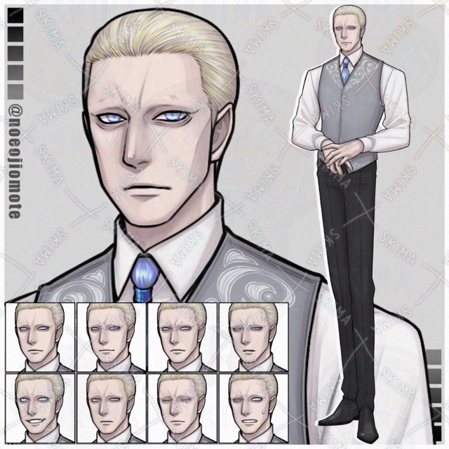 【39セール】眉なしさん【表情8種】