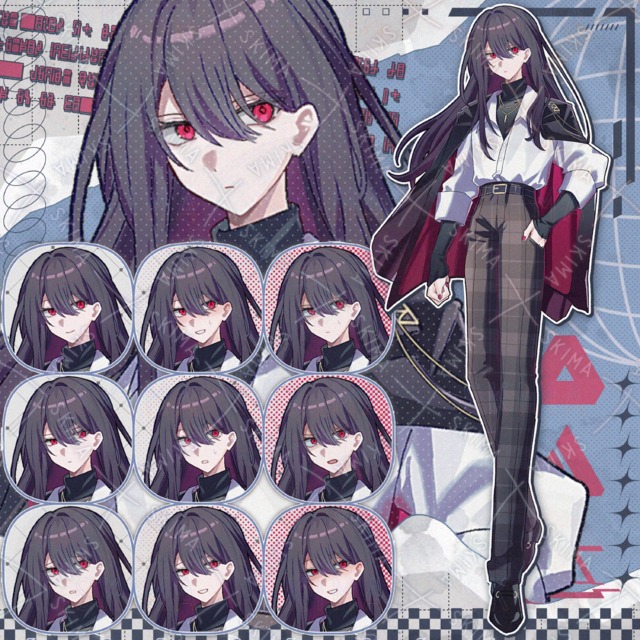 【Adopt】黒髪の男性 表情10種