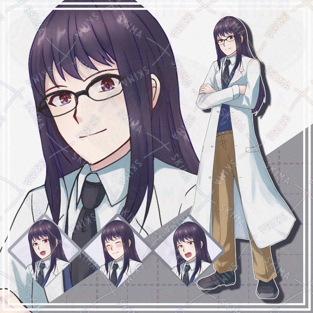 【表情9種＋オマケ】眼鏡付き白衣の男性【立ち絵】