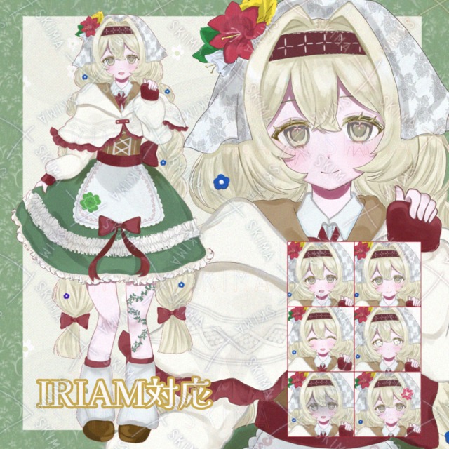 [IRIAM対応]メルヘン女の子 表情6種
