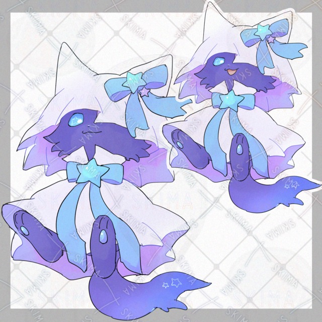 闇属性のケモノ【表情7種類】