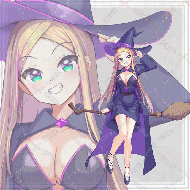 【表情10種】金髪の魔女