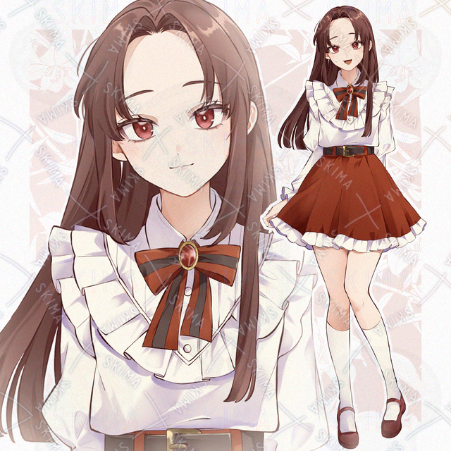 お嬢さま風の女の子【立ち絵 表情5種類】