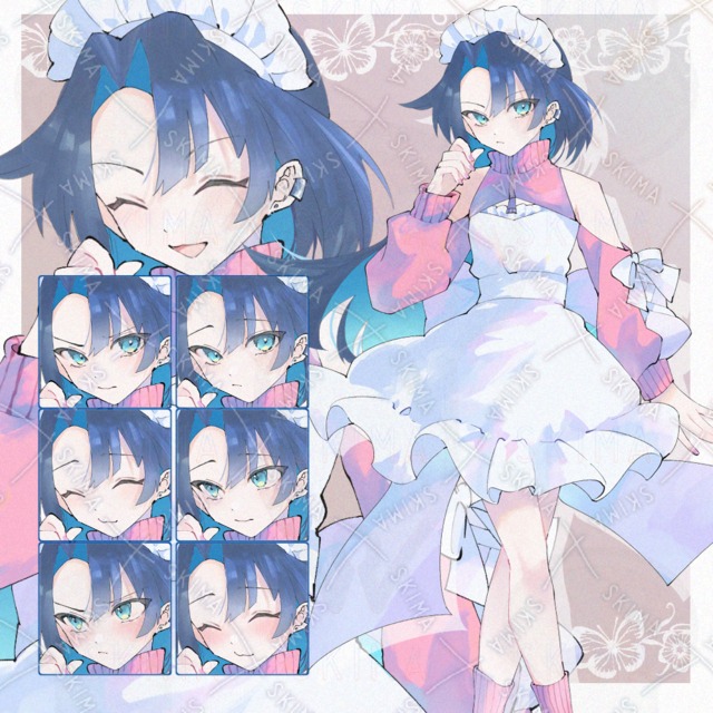 表情8種_性別未定ジャージメイド全身_adopt22