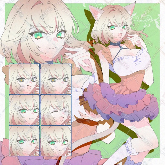 表情9種_猫耳差分あり女性全身_adopt23