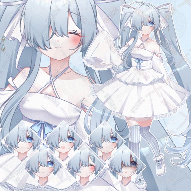 片目隠れのツインテールちゃん