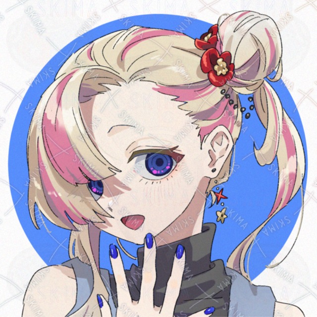 【差分あり】青目かくれの子【アイコン】