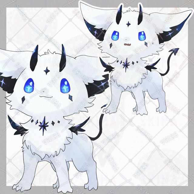 悪魔っぽいケモノ【表情9種類】