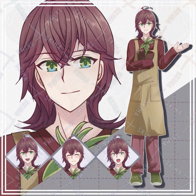 【表情10種】エプロン姿の男性【立ち絵】