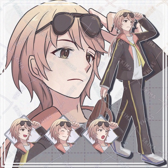 【表情10種】私服のお出かけ男子【立ち絵】