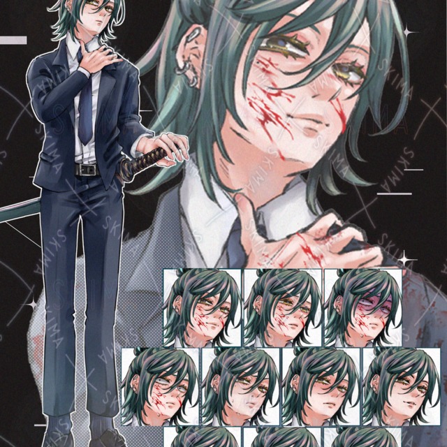 刀持ってるスーツ男子