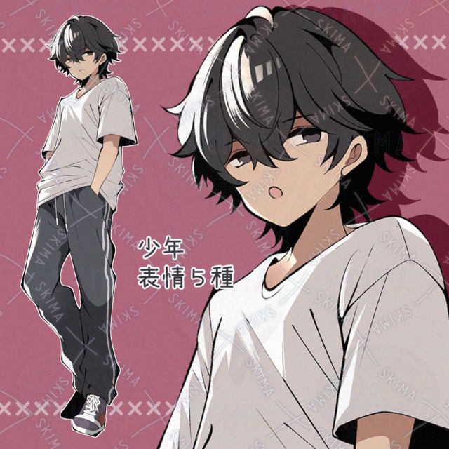 少年　表情５種