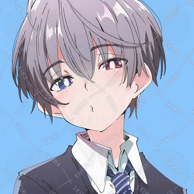 【SNSアイコン】オッドアイ男性です