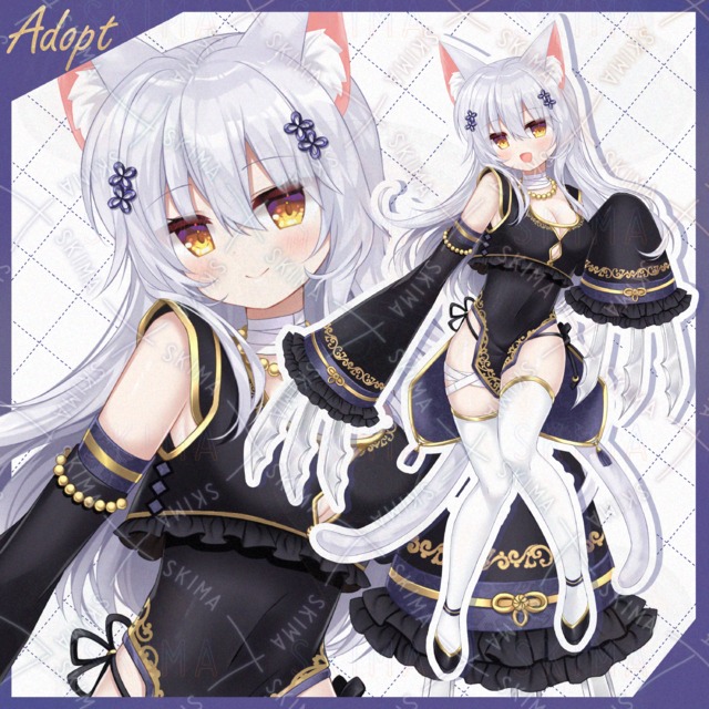 猫又中華っ子(表情差分＋装飾パーツ)