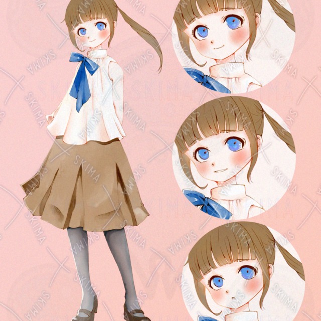 opt販売　立ち絵  表情差分3種