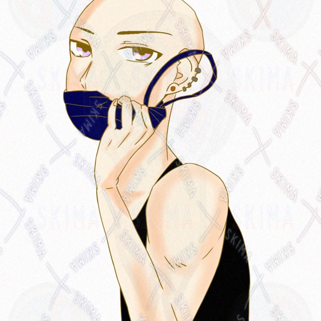 【キャラ販売】やんちゃな不良少年（少女）立ち絵・ストリート系【表情差分4枚】