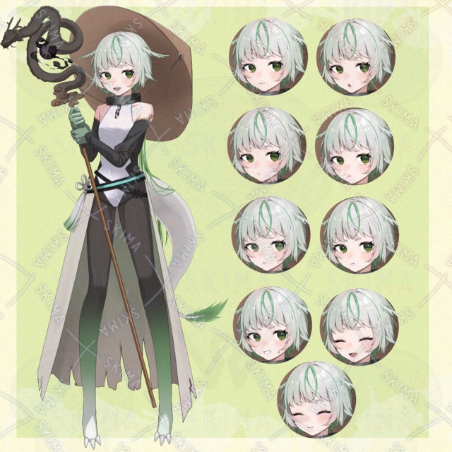 白竜　女の子　立ち絵