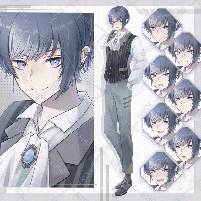 【表情7種＋アイコン2種】男性