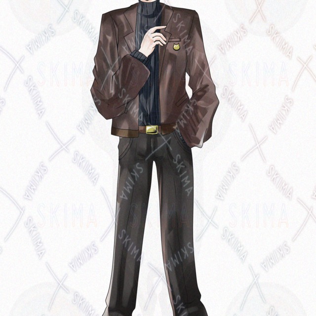 【お値下げ中】丸メガネの青年キャラの商品画像2枚目