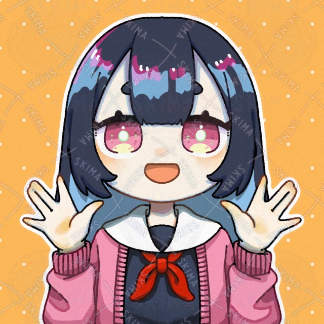 【顔差分・透過あり】SNSアイコン