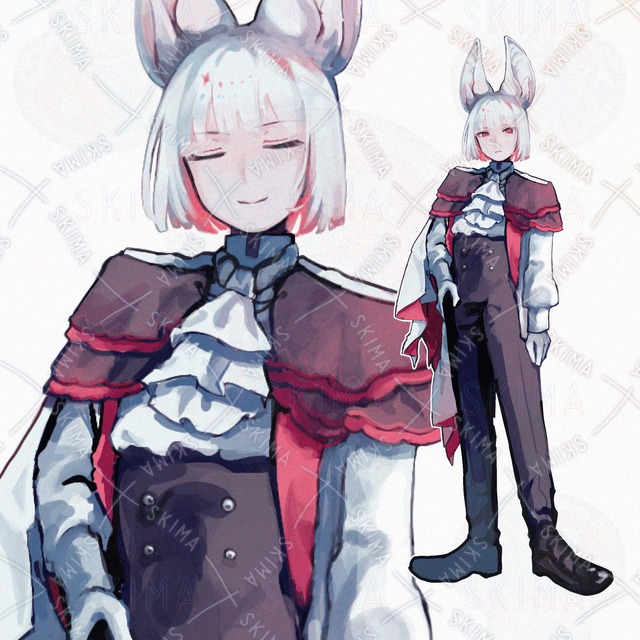 白コウモリの男性