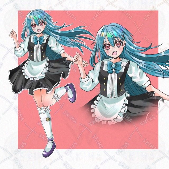 黒スカートの女の子