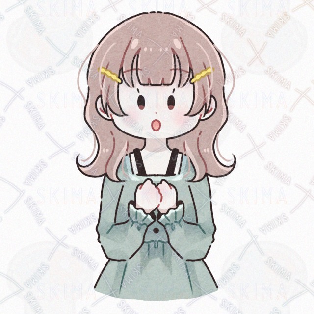 For TRPG, movies, icons! Loose Kaw Kawaii Girl/ All 6 kinds of expressions [Standing picture above waist]B 的商品圖片第 2 張