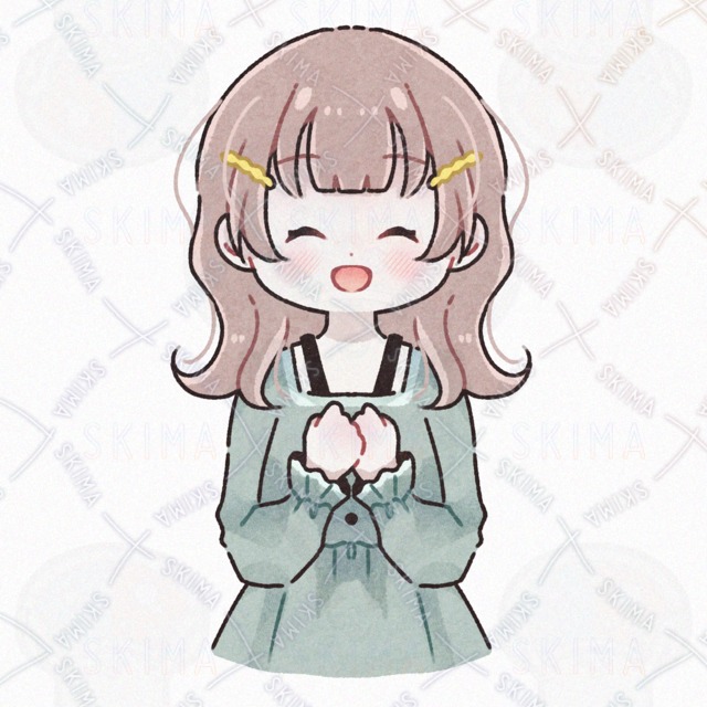 For TRPG, movies, icons! Loose Kaw Kawaii Girl/ All 6 kinds of expressions [Standing picture above waist]B 的商品圖片第 4 張