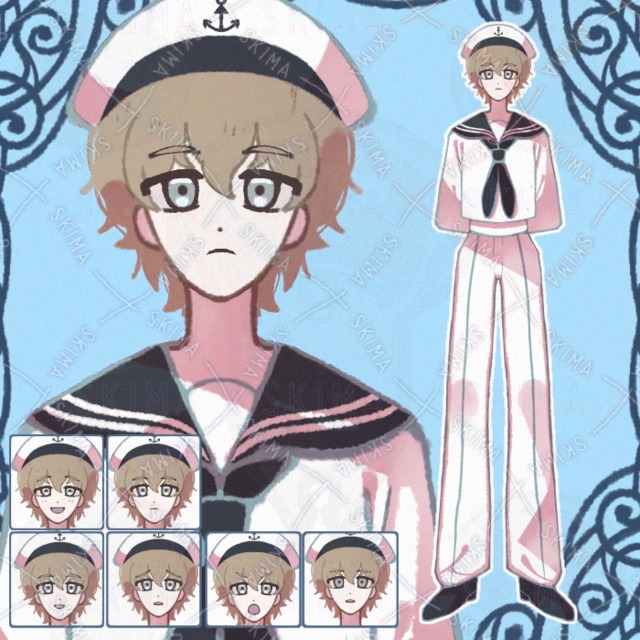 水兵服を着た男の子