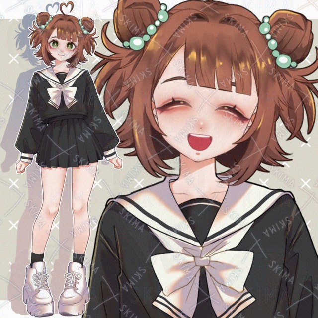 【SALE】制服の女の子【表情6種】