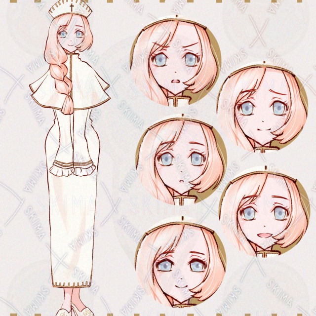 opt販売　聖職者女性②・表情差分６種