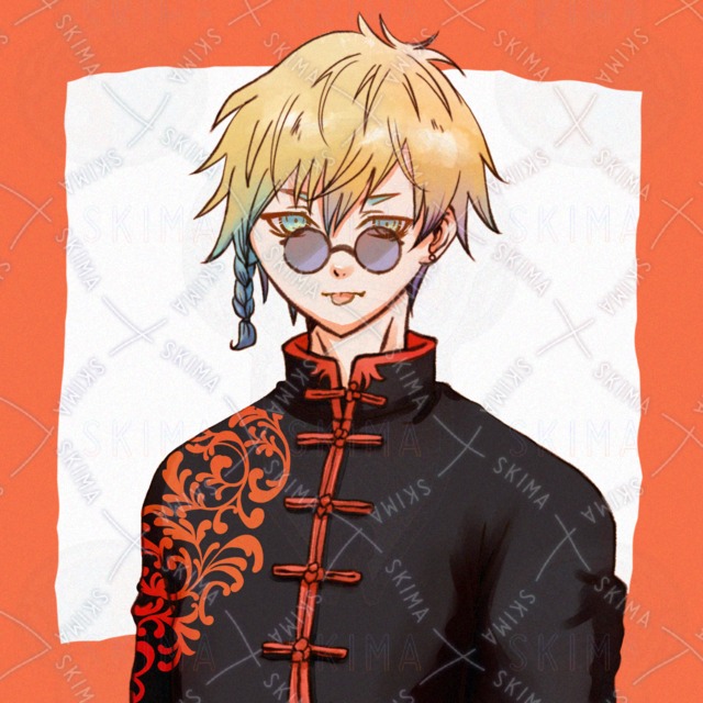 opt販売　アイコン　中華系男性　表情2種