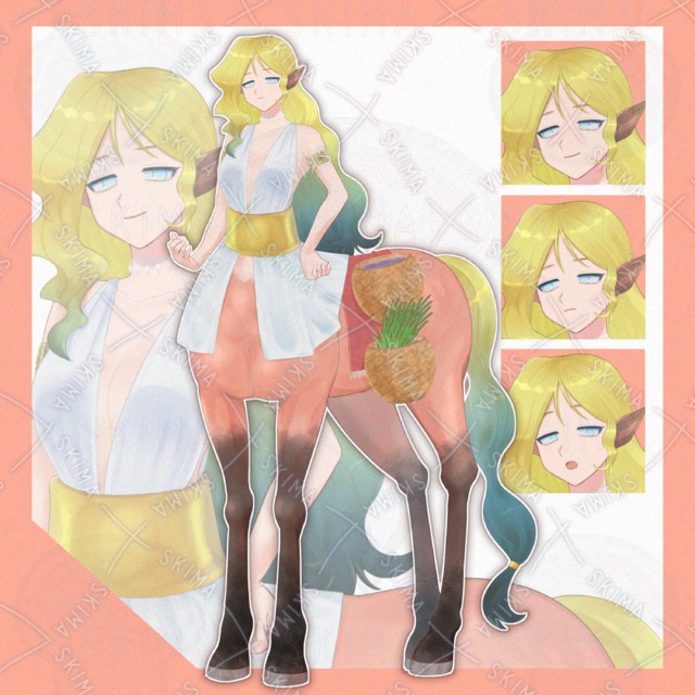 【ゆく巳くる馬SALE】ケンタウロス/金髪/小物差分