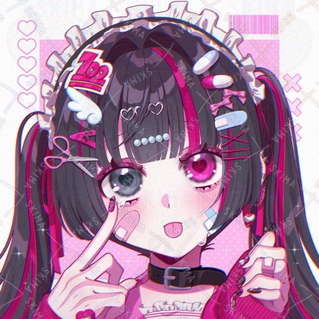 【SNSアイコン】地雷系ツインテールの女の子