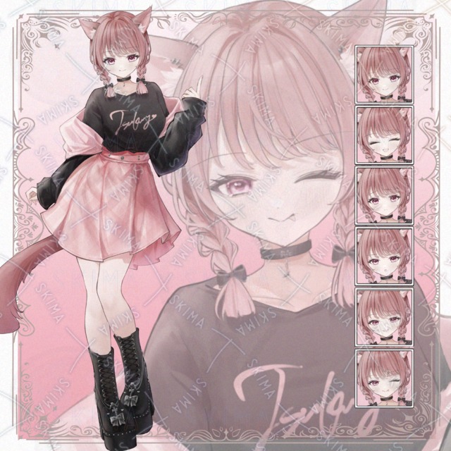 ねこみみ私服少女【表情全6種】