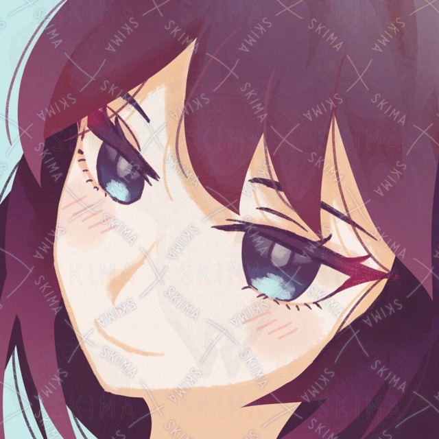 女の子のSNS用アイコン