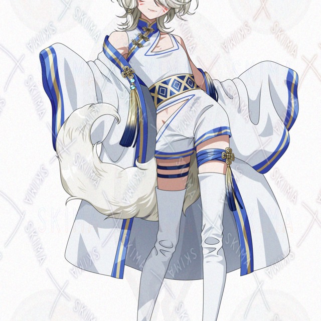 ウルフカットの狐の少年